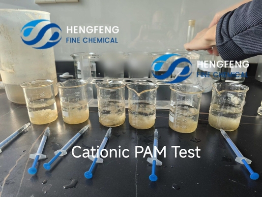 kaufen Hengfeng Abwasserbehandlung Chemische Kationische Polyacrylamidentwässerung Flockulant PAM-Polymer on-line-Fertigung