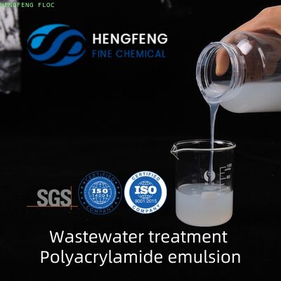 Hengfeng Wastewater Treatment Cationic Polyacrylamide Emulsion Chemical For Municipal Sewage