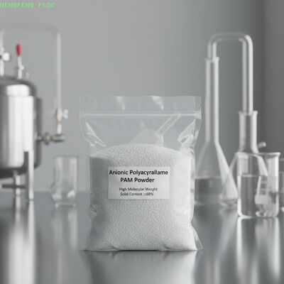 Anionic Polyacrylamide PAM Powder for Water Treatment with High Molecular Weight and Solid Content >=88%